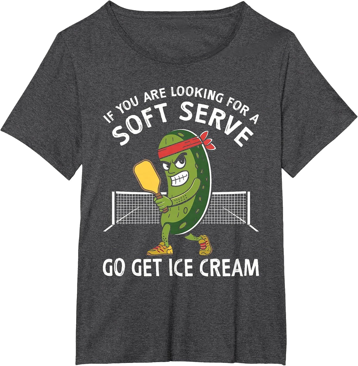 If You are Looking for A Soft Serve Go Get Ice Cream Humor T-Shirt - Dark Heather Grey