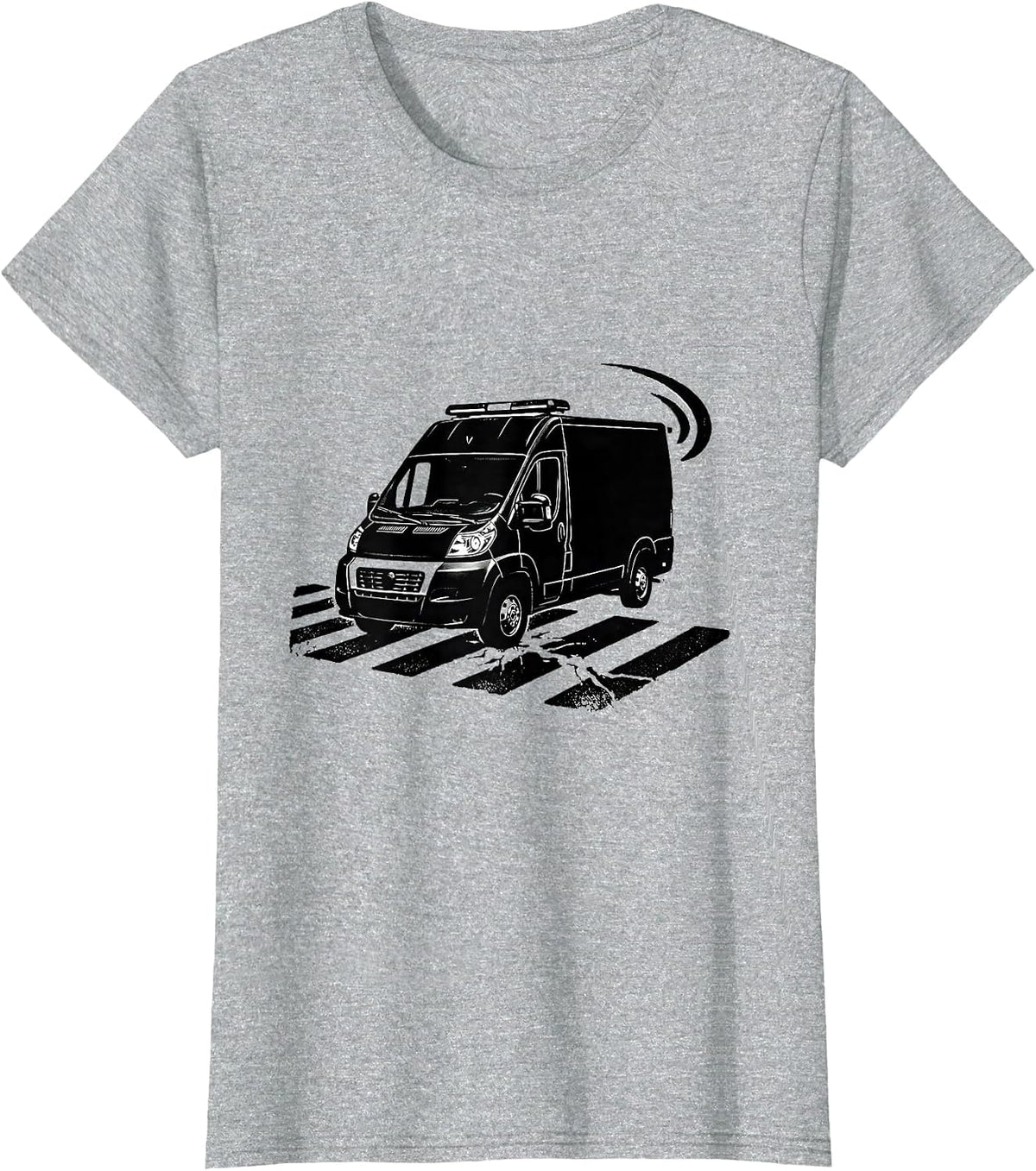 Ambulance Stamp EMT Paramedic EMS Humor T-Shirt - Heather Grey