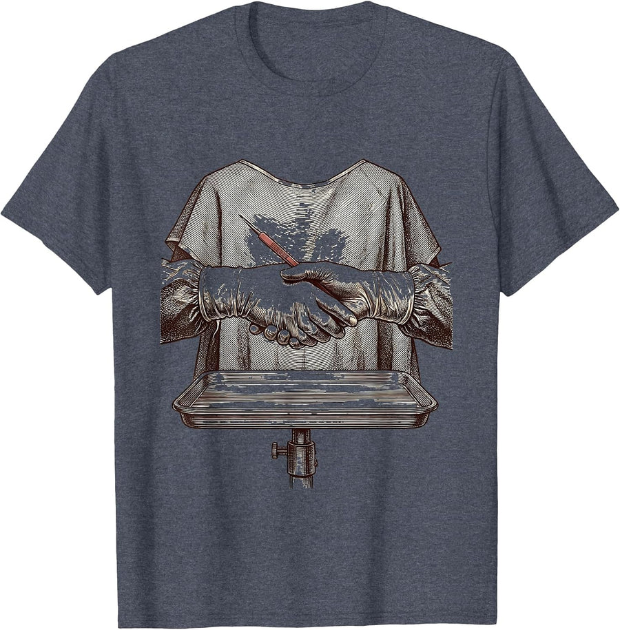 Precision Mayo Handoff Surgical Tech Pride T-Shirt - Heather Blue