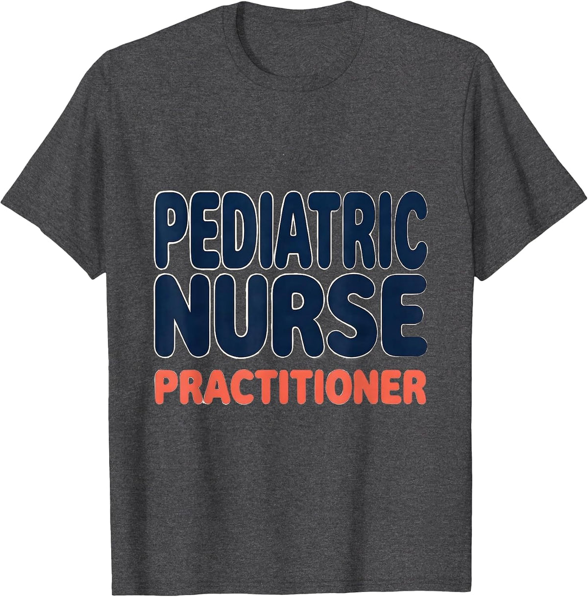 Pediatric Nurse Practitioner Cute Animal Pediatric Nurse T-Shirt - Dark Heather Grey