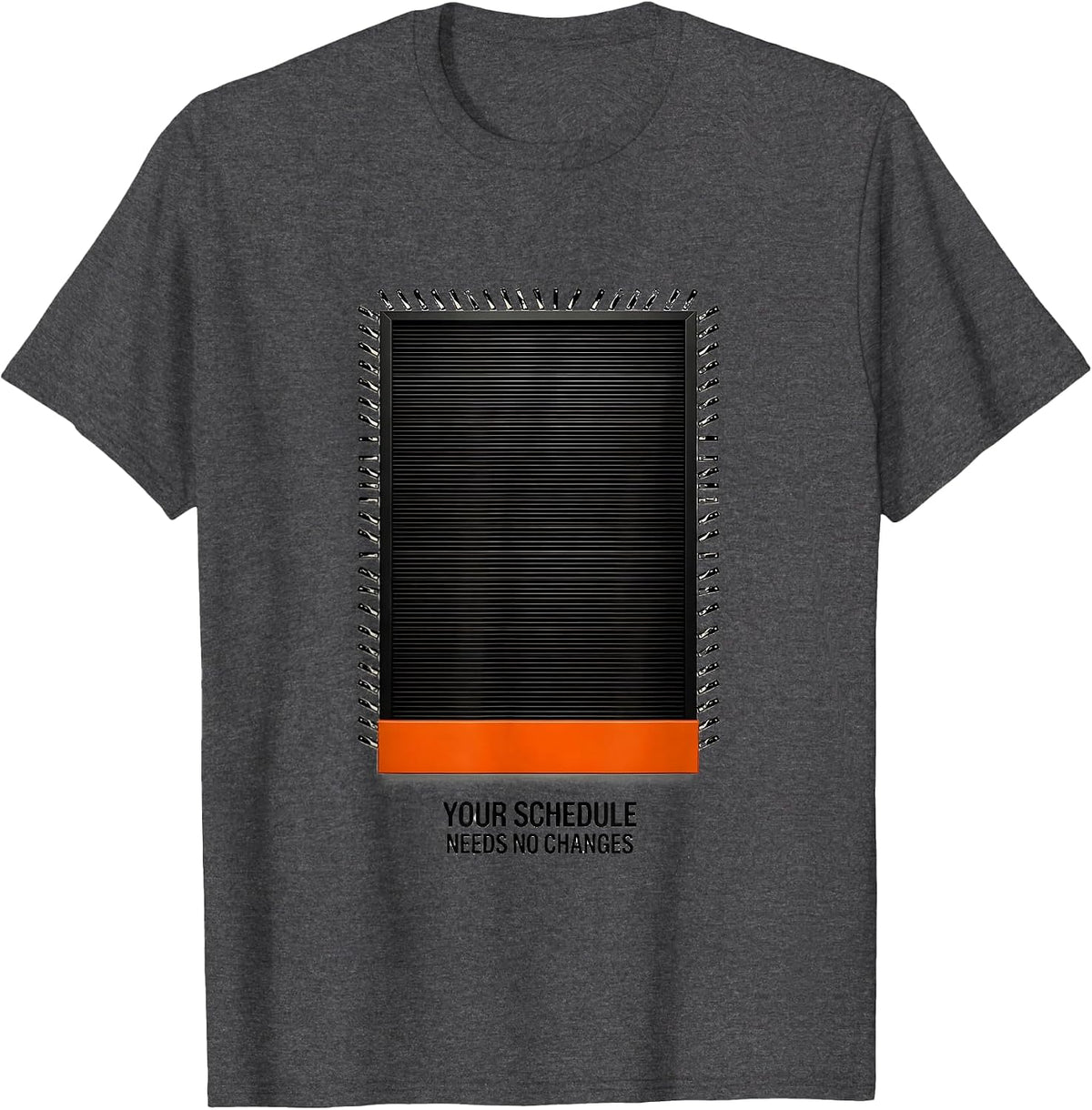 Men's Your Schedule Needs No Changes Funny School Counselor Retro T-Shirt - Dark Heather Grey