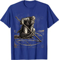 Renaissance Mathematician Drawing in Sand Art T-Shirt - Royal Blue