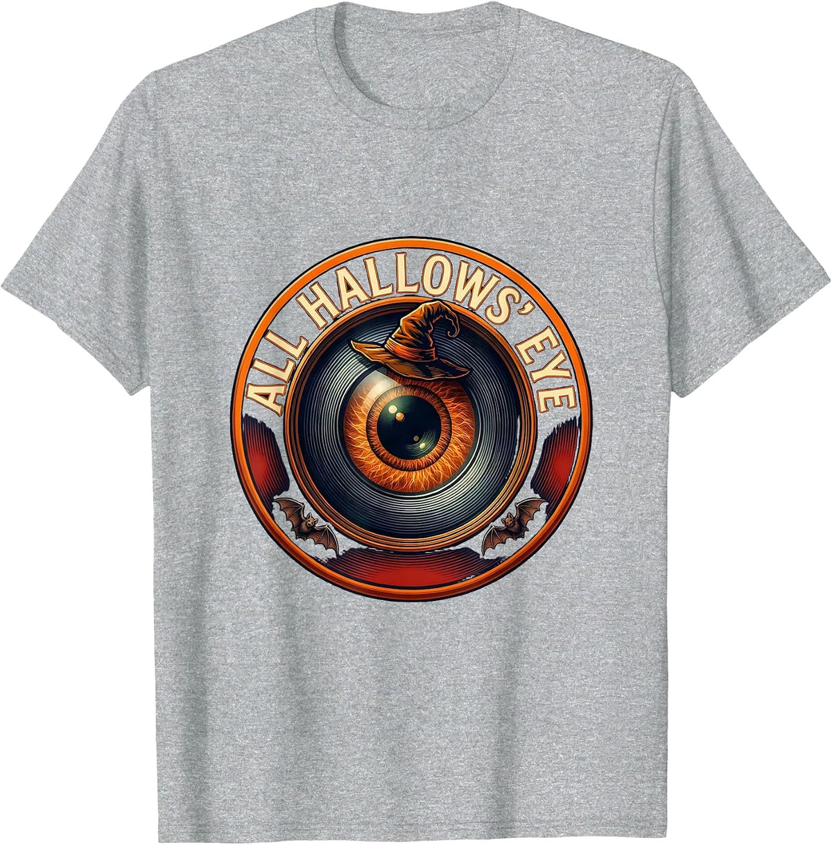 Men's All Hallows Eye Optometry Halloween Eye Doctor Optometrist T-Shirt - Heather Grey