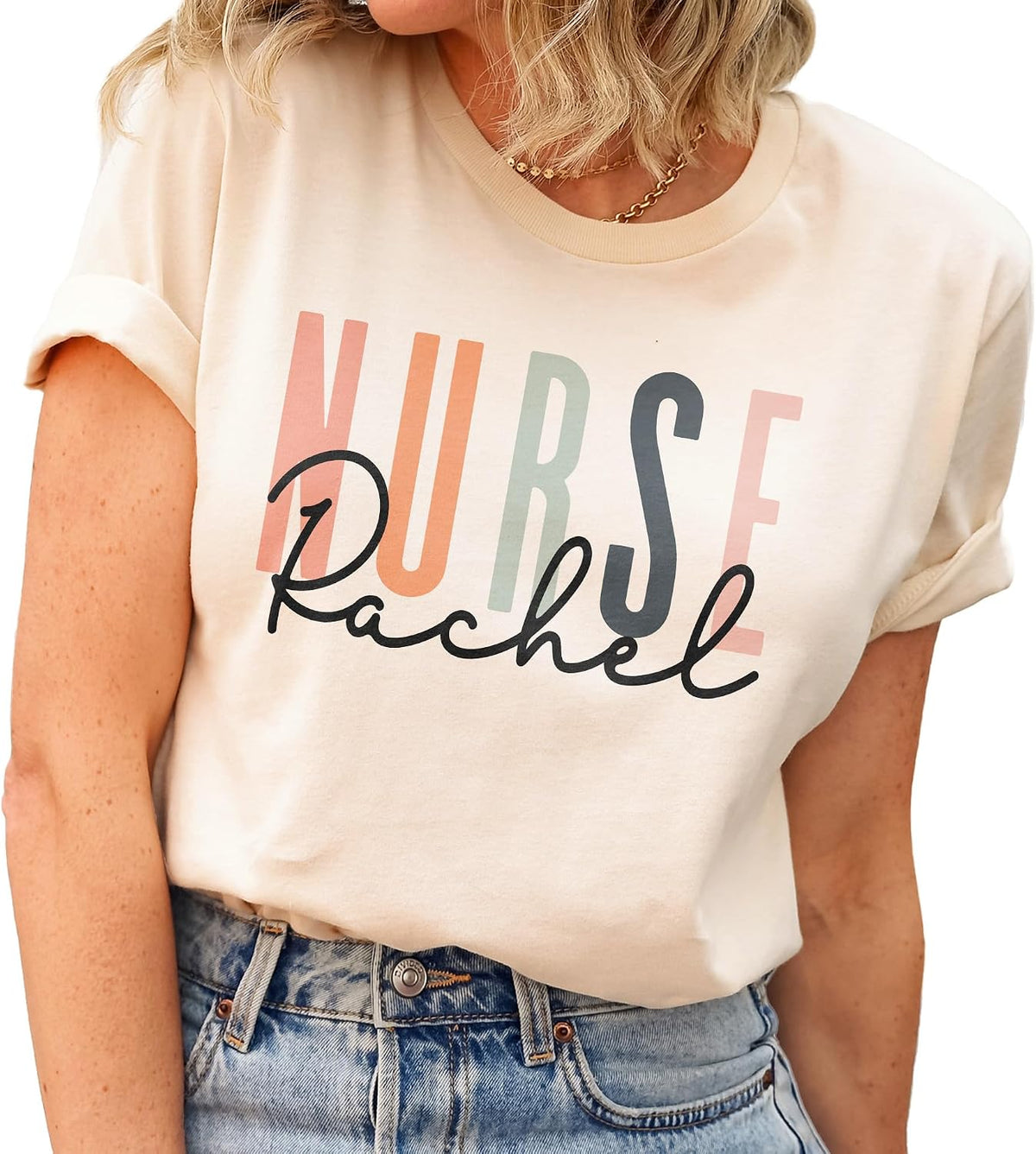 Custom Nurse Gift, Nurse Name Shirt, Personalized Gift for Nurses, Nursing School Student, Customized Graduation Gift,