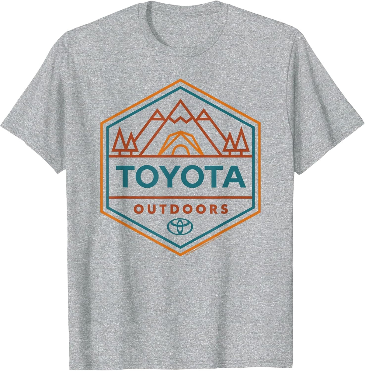 Toyota Outdoors Art Line Big Chest Logo T-Shirt - Heather Grey