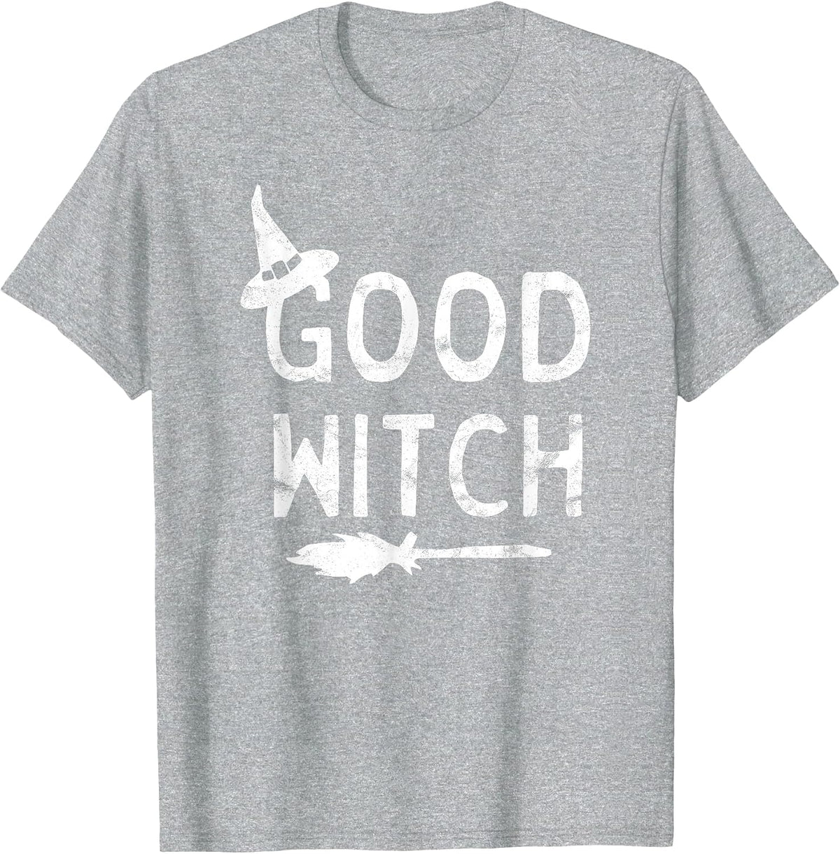 Good Witch Halloween Graphic October T-Shirt - Heather Grey