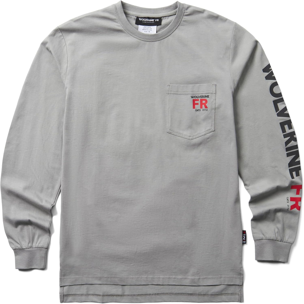 Wolverine Men's Built Light Fr Graphic Long Sleeve Tee - Gray