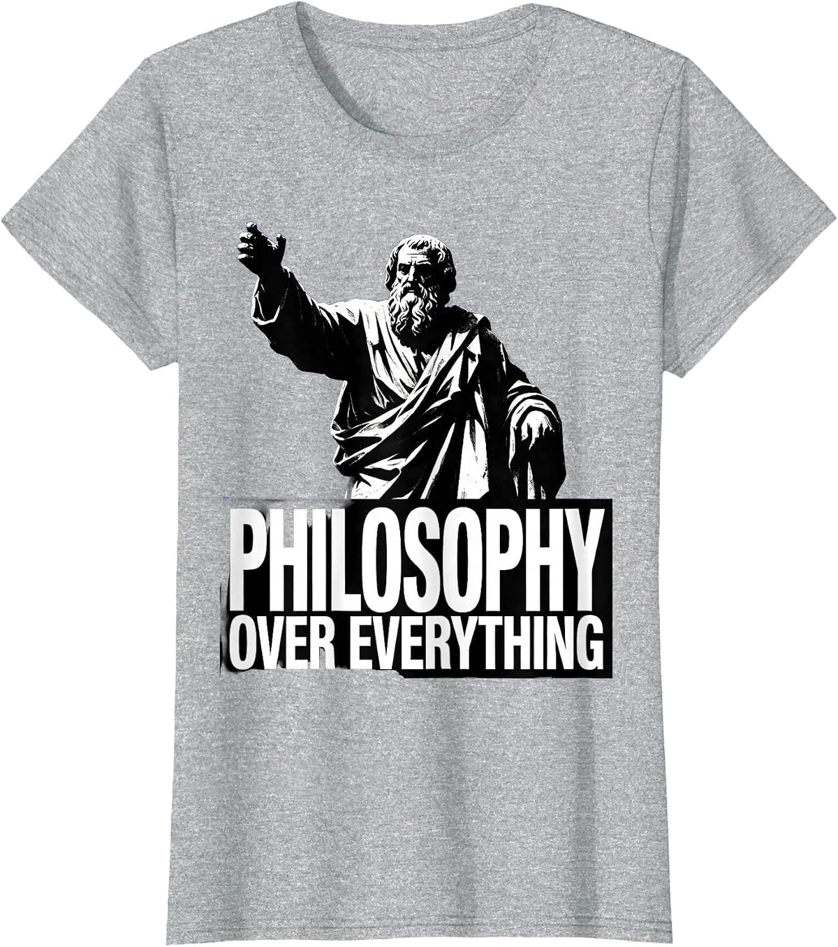 Philosophy Over Everything Renaissance Design T-Shirt - Heather Grey