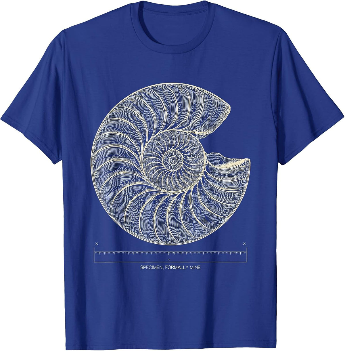 Specimen, Formally Mine Topographic Contour Funny Rock T-Shirt - Royal Blue
