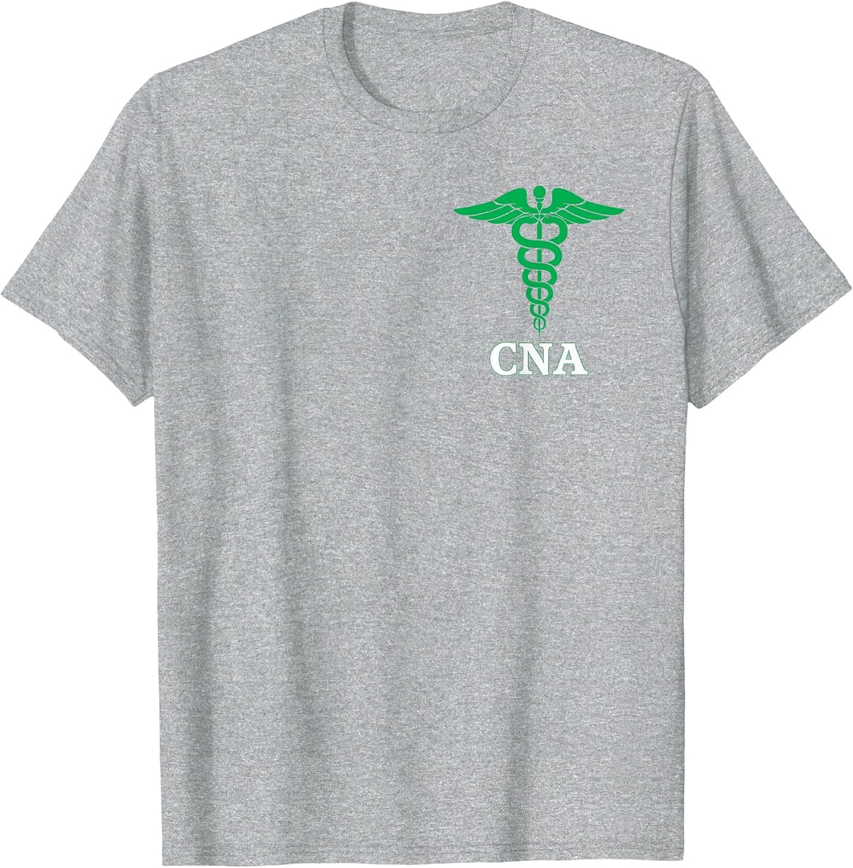 Certified Nursing Assistant Caduceus Medical Nurse T-Shirt - Heather Grey