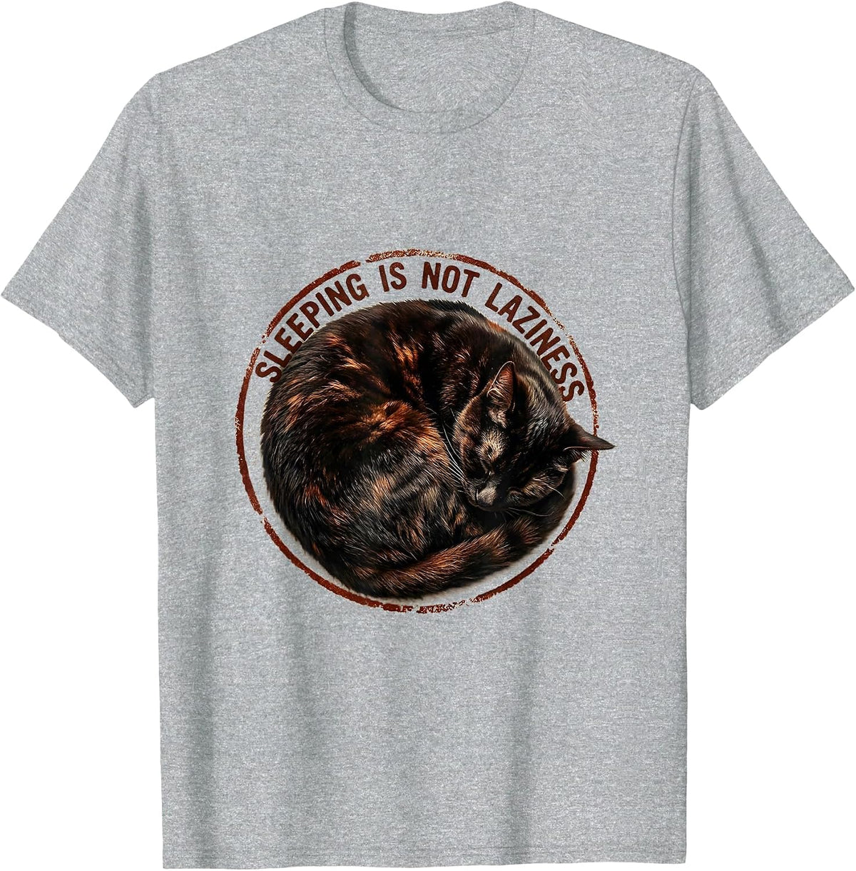 Men's Sleeping Is Not Laziness Rest Advocate Design T-Shirt - Heather Grey