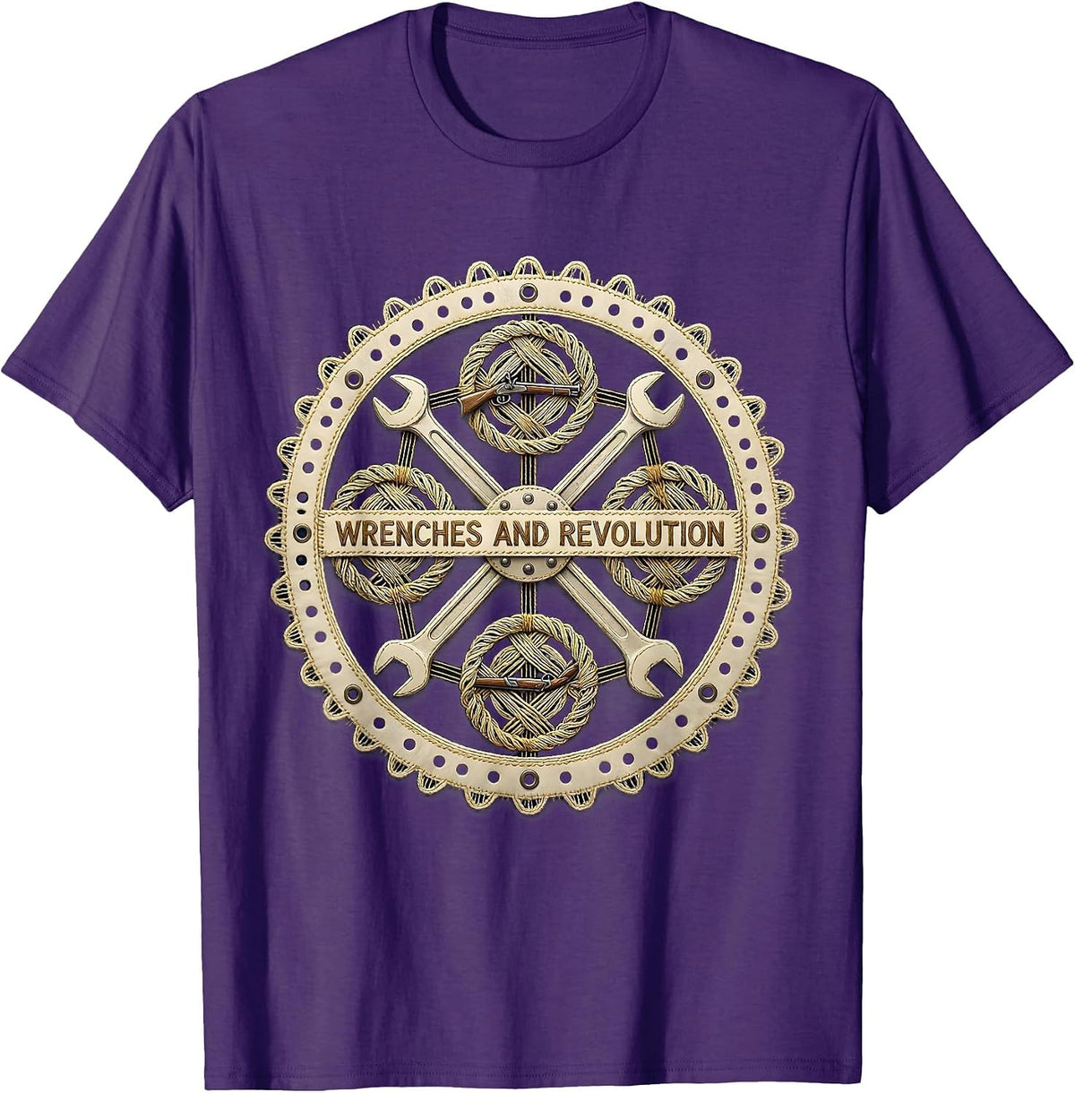 Men's Wrenches and Revolution Valley Forge Automotive T-Shirt - Purple