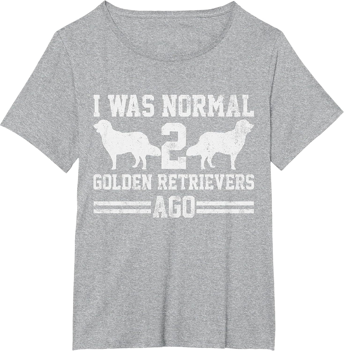 Golden Retriever Dog T-Shirt - Heather Grey