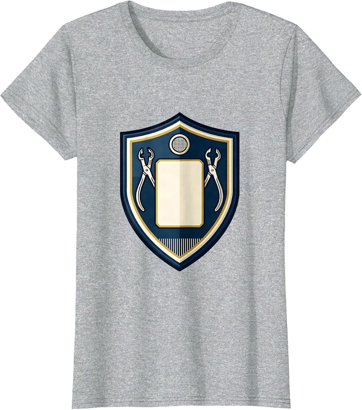 Surgical Tech Emblem Medical Scrub Tech Gift T-Shirt - Heather Grey