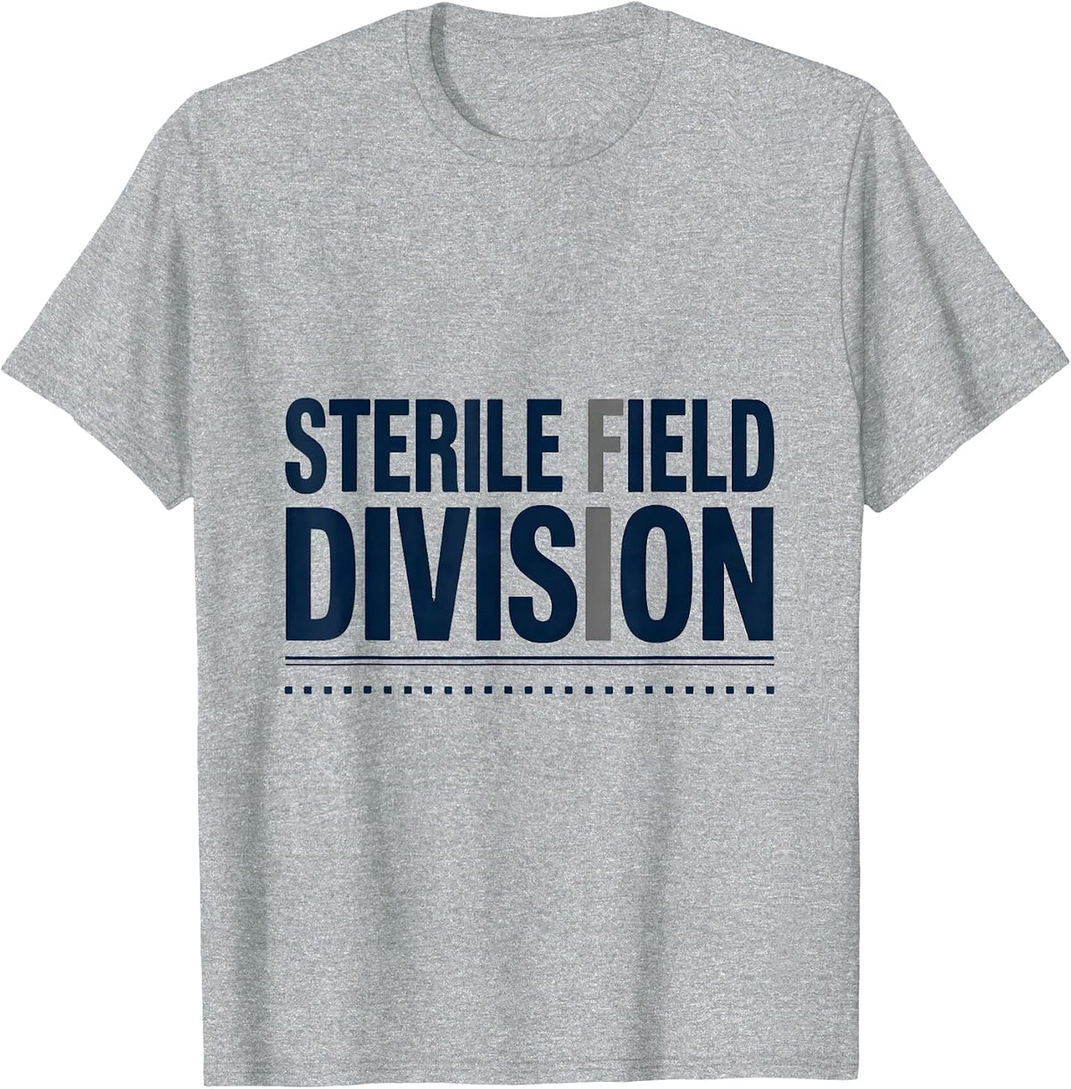 Men's Sterile Field Division Minimalist Surgical Tech Occupational T-Shirt - Heather Grey