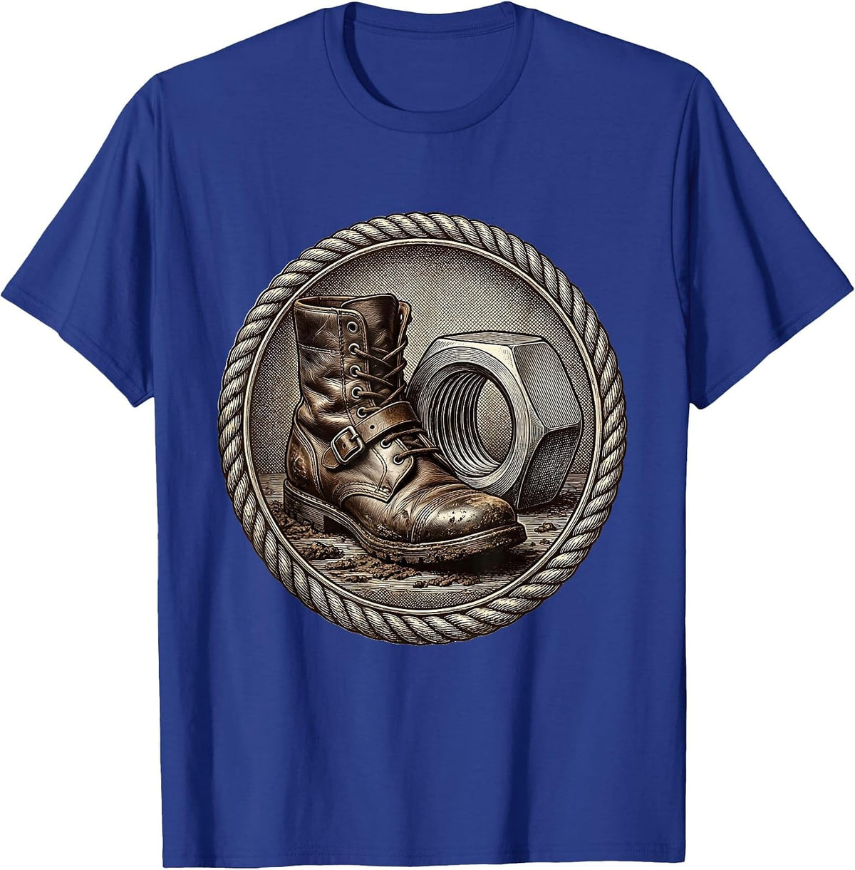 Valley Forge Automotive Continental Boot Lug Nut T-Shirt - Royal Blue