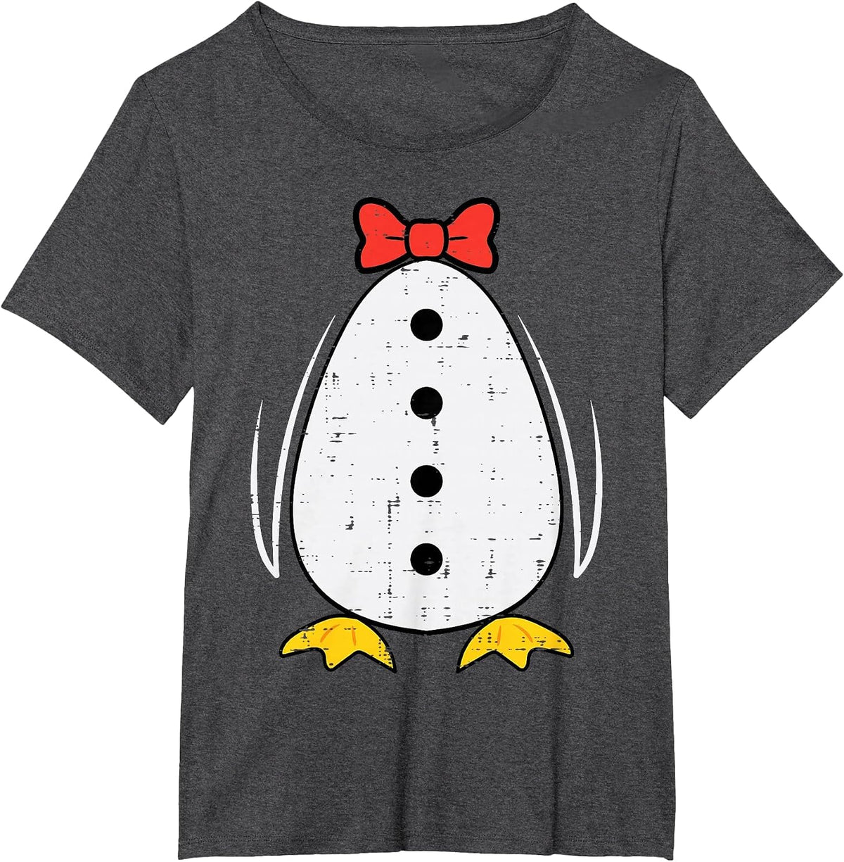 Penguin Costume Halloween Boys Girls Kids Toddler Women Men T-Shirt - Dark Heather Grey
