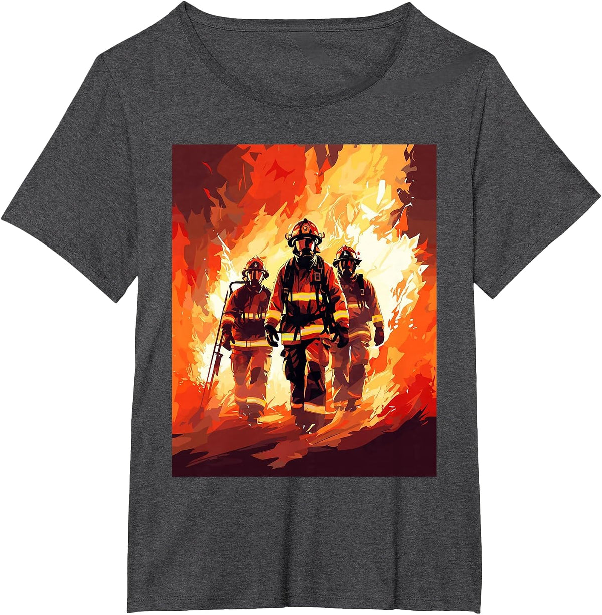 Firefighter Squad - Firefighter & Fireman T-Shirt - Dark Heather Grey