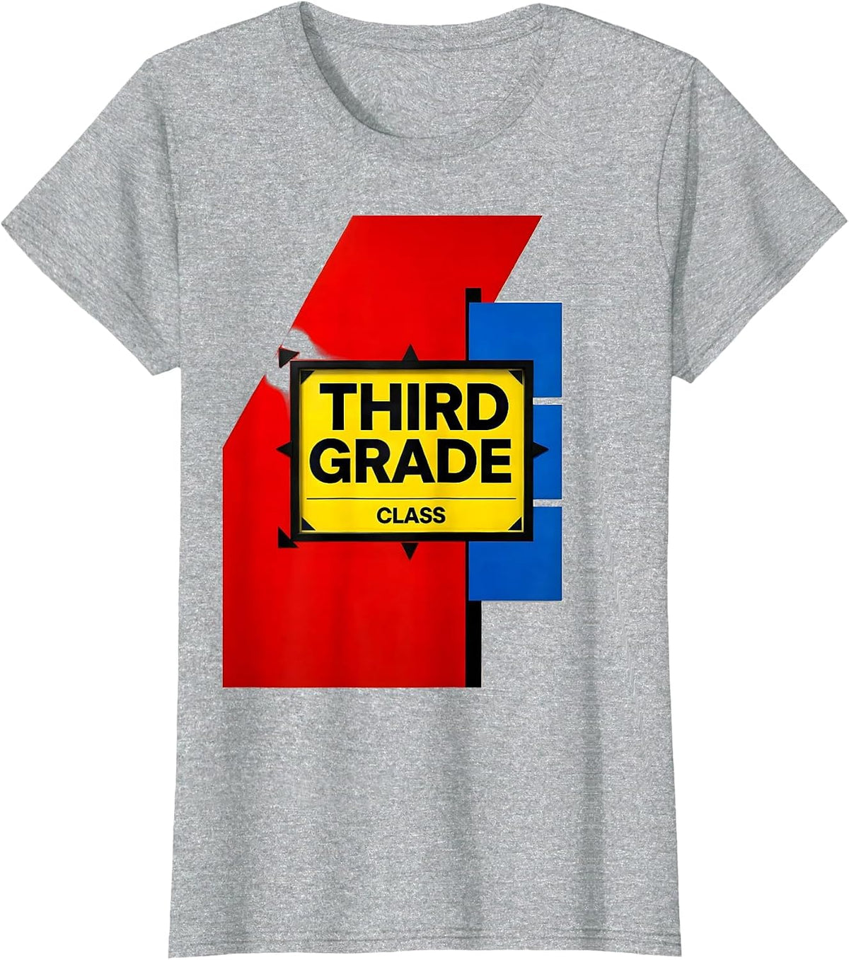 Third Grade Class Team Back to School Student Teacher T-Shirt - Heather Grey