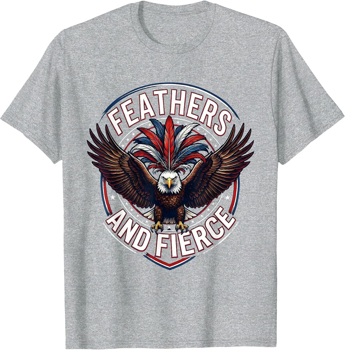 Men's Feathers and Fierce Showgirl Era Design T-Shirt - Heather Grey