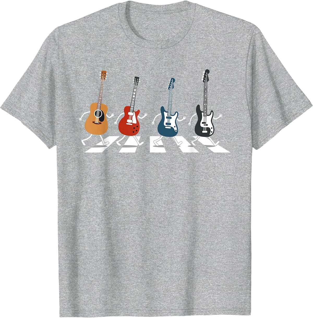Music Teacher Rock Guitarist Men Women Kids Funny Guitar T-Shirt - Heather Grey