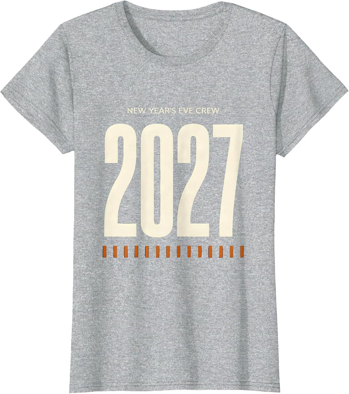 Women's New Year's Eve Crew 2027 Family Matching Holiday Party T-Shirt - Heather Grey