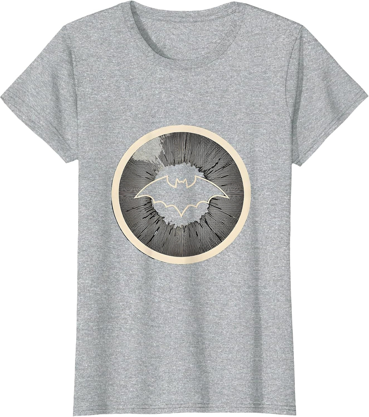 Bat Eye Contact Lens Optometry Halloween Humor T-Shirt - Heather Grey