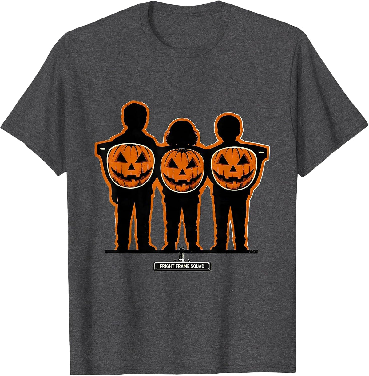 Fright Frame Squad Funny Optometrist Halloween Eye Doctor T-Shirt - Dark Heather Grey