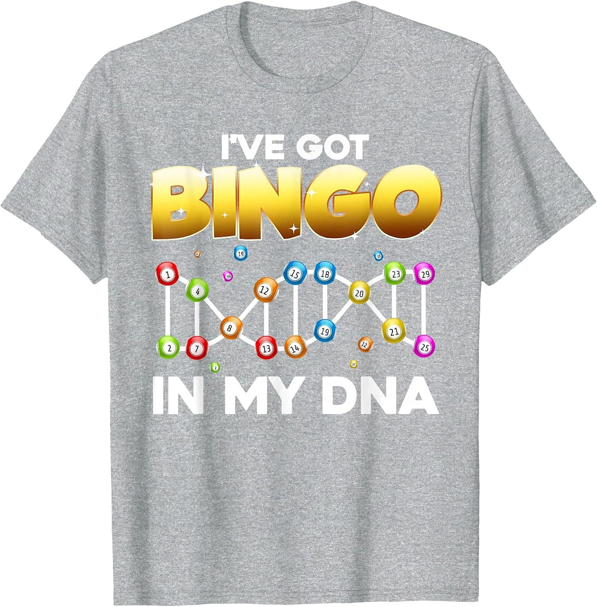 Best Bingo Design for Men Women Gambling Game Bingo Lovers T-Shirt - Heather Grey