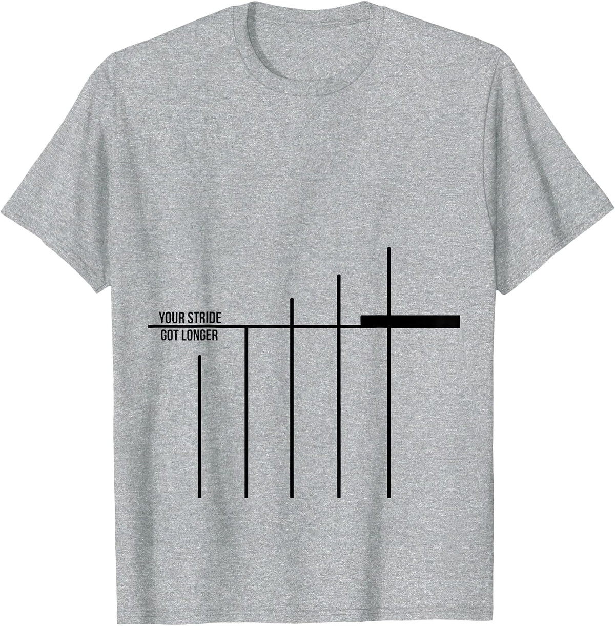 Men's Your Stride Got Longer Funny Physical Therapist PT Massage T-Shirt - Heather Grey