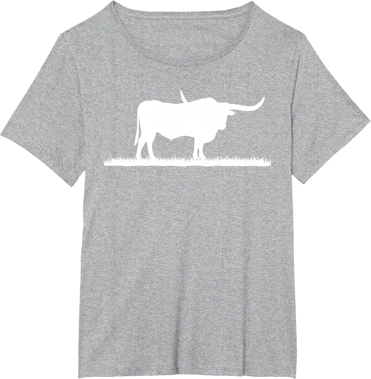 Texas Longhorn Rancher - Longhorn Cow for Cattle Farmer T-Shirt - Heather Grey