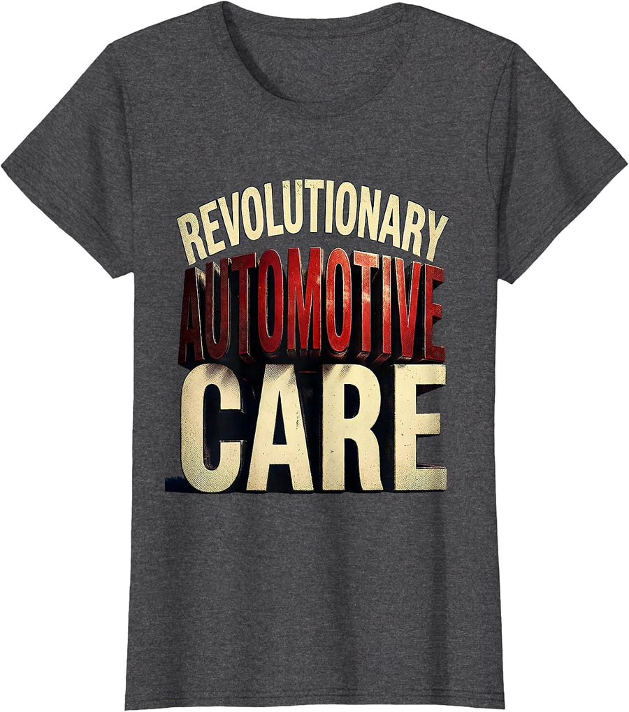 Women's Valley Forge Revolutionary Automotive Care Design T-Shirt - Dark Heather Grey