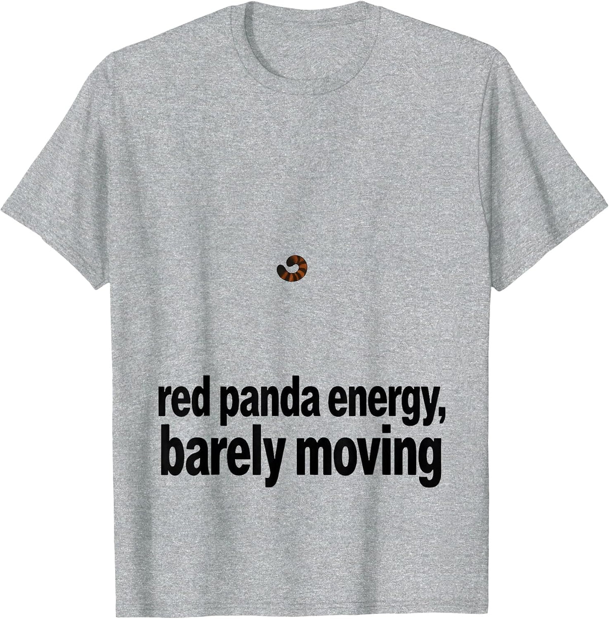 Men's Red Panda Energy Barely Moving Funny Red Panda Lover Gift T-Shirt - Heather Grey