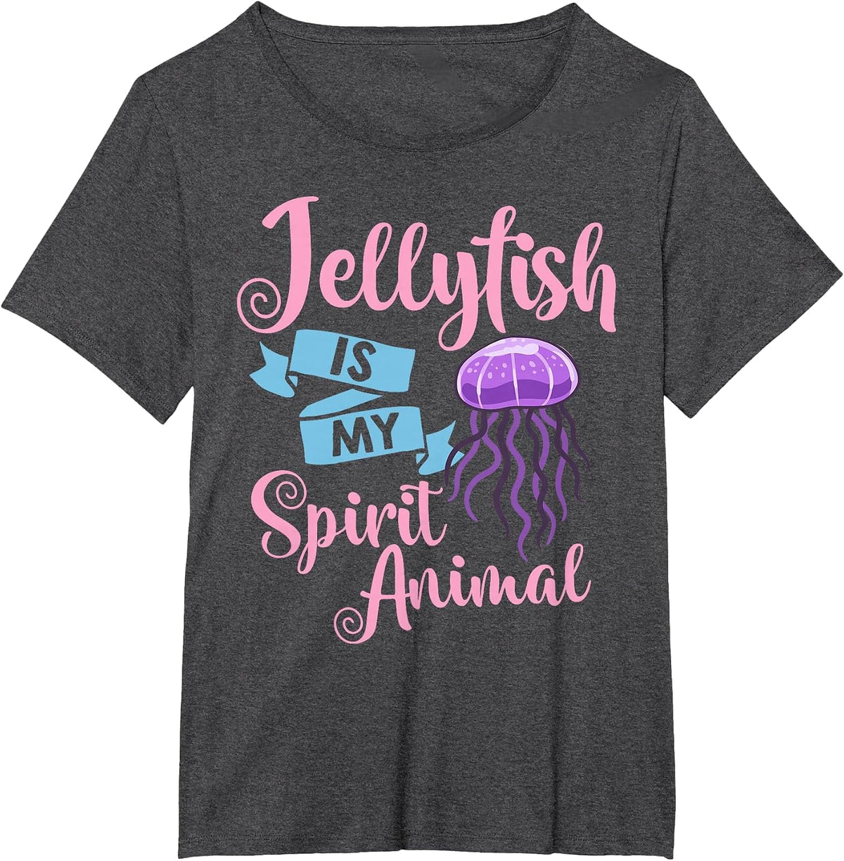 Jellyfish Jelly Fish Tank Sea Jellies Aquarium T-Shirt - Dark Heather Grey