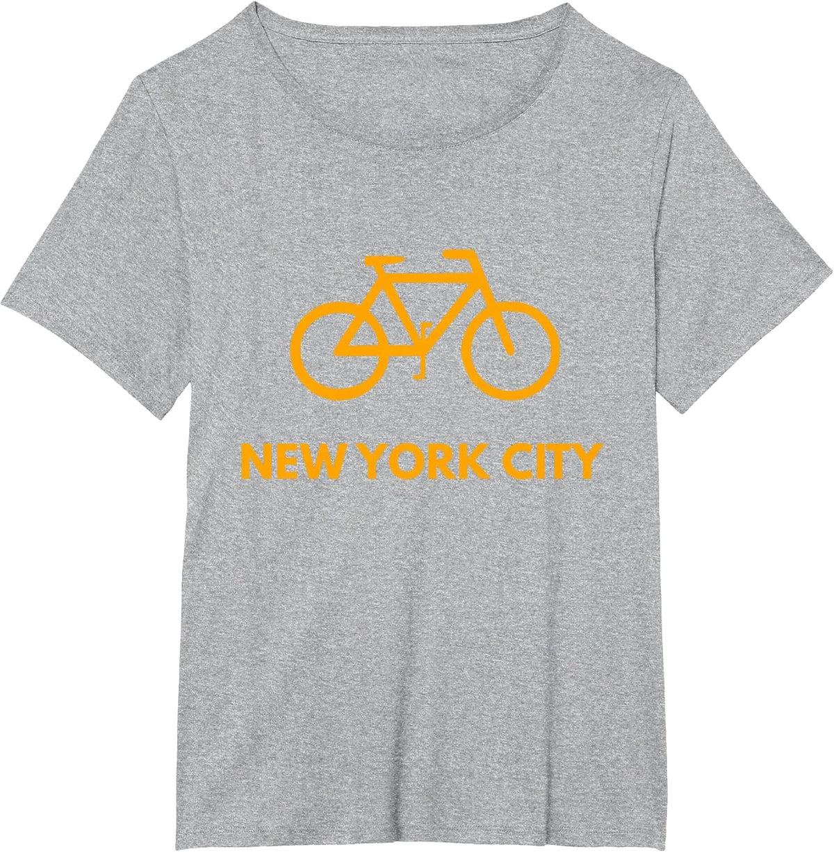 Bike New York City T-Shirt - NYC Cyclists Tee T-Shirt - Heather Grey
