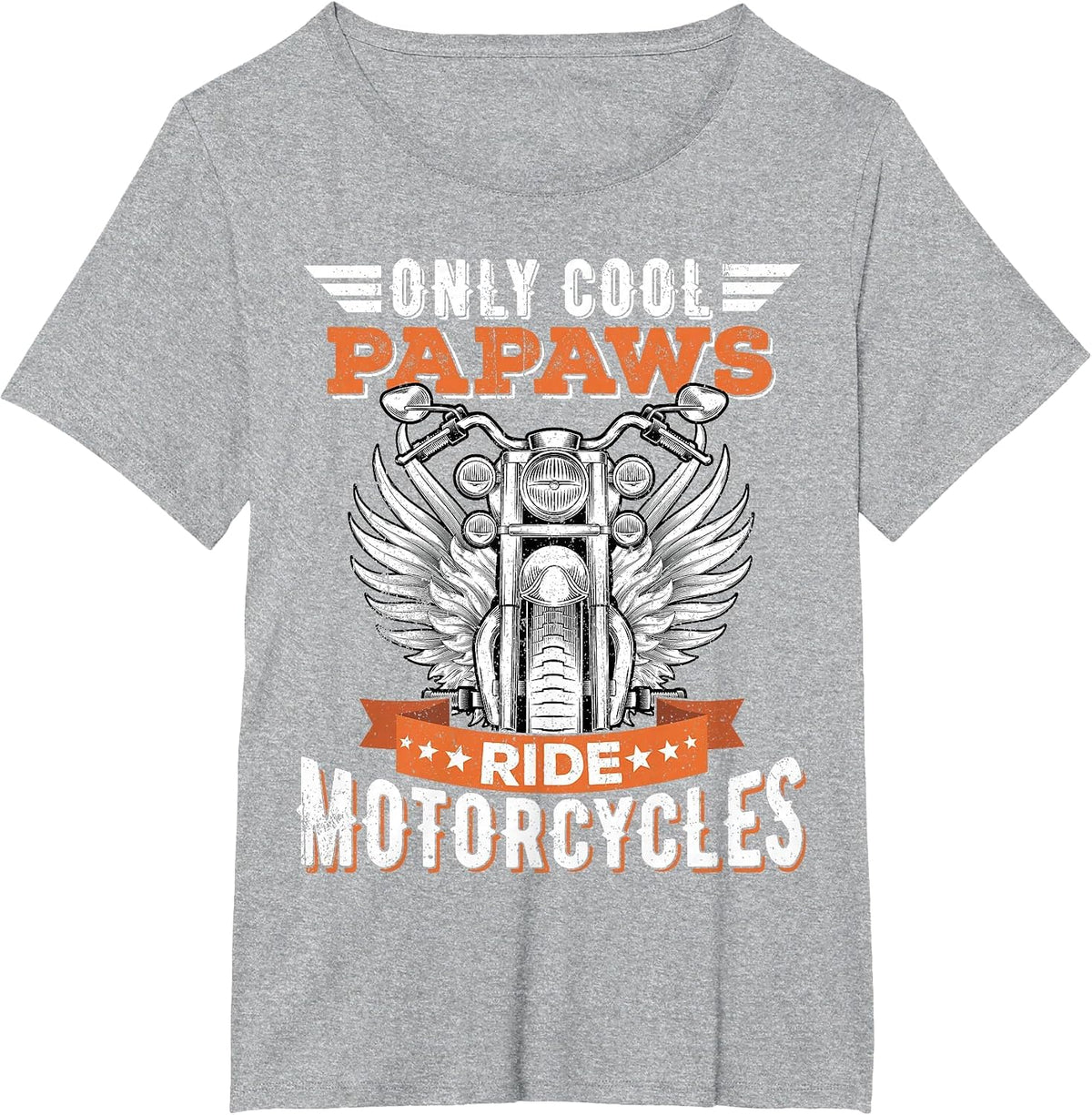 Cool Papaws Ride Motorcycles, Bike Cycling for Sports Lovers T-Shirt - Heather Grey