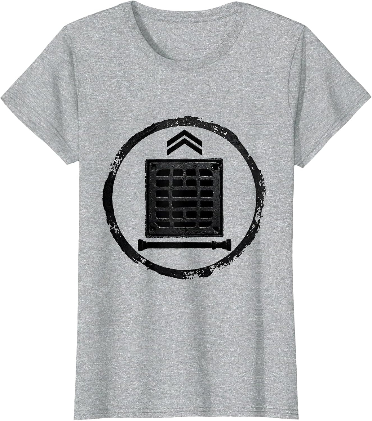 Sealed Plumber Badge Funny Pipefitter Occupational Humor T-Shirt - Heather Grey