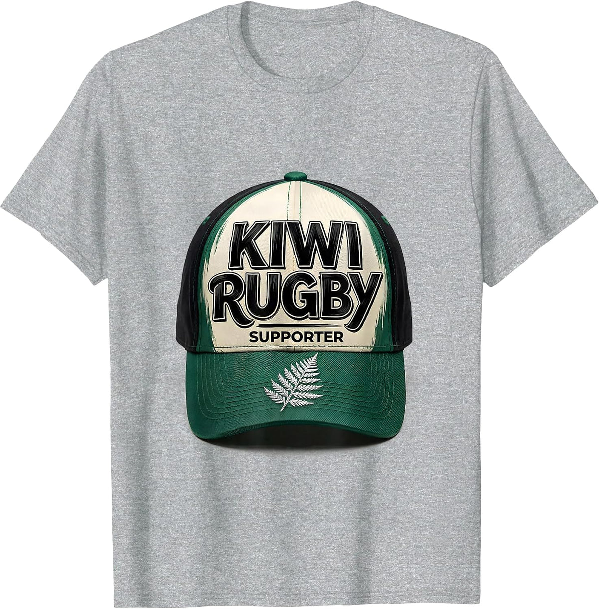 Men's Kiwi Rugby Supporter Funny New Zealand Rugby Fan Humor T-Shirt - Heather Grey