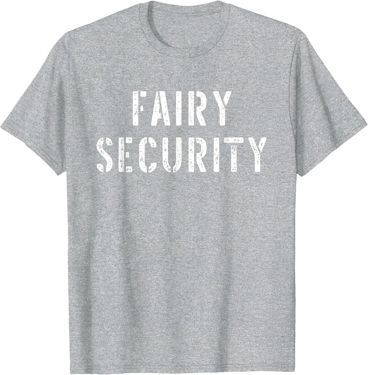 Halloween Dad Mom Daughter Adult Costume Fairy Security T-Shirt - Heather Grey