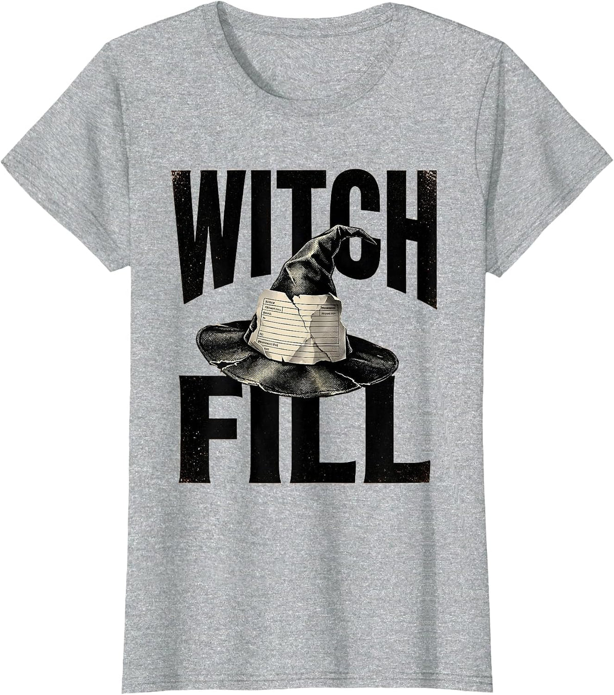Women's Witchfill Funny Pharmacy Halloween Pharmacist Tech Crew T-Shirt - Heather Grey