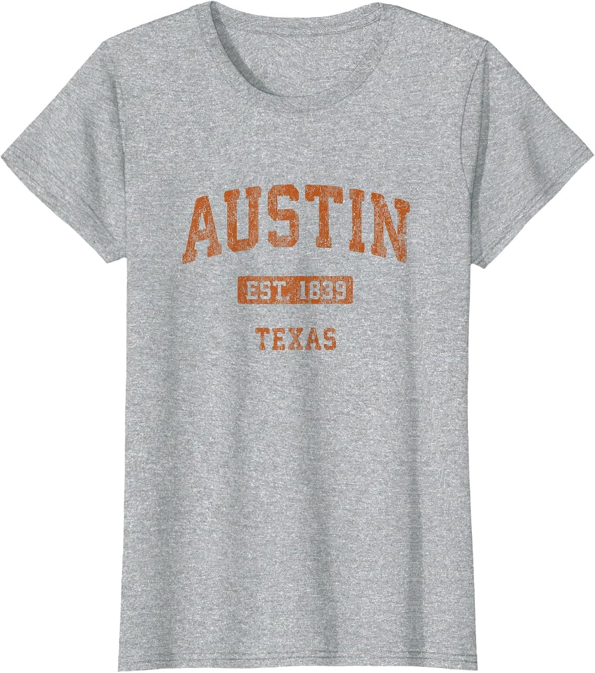 Austin Texas TX Vintage Athletic Sports Design T-Shirt - Heather Grey