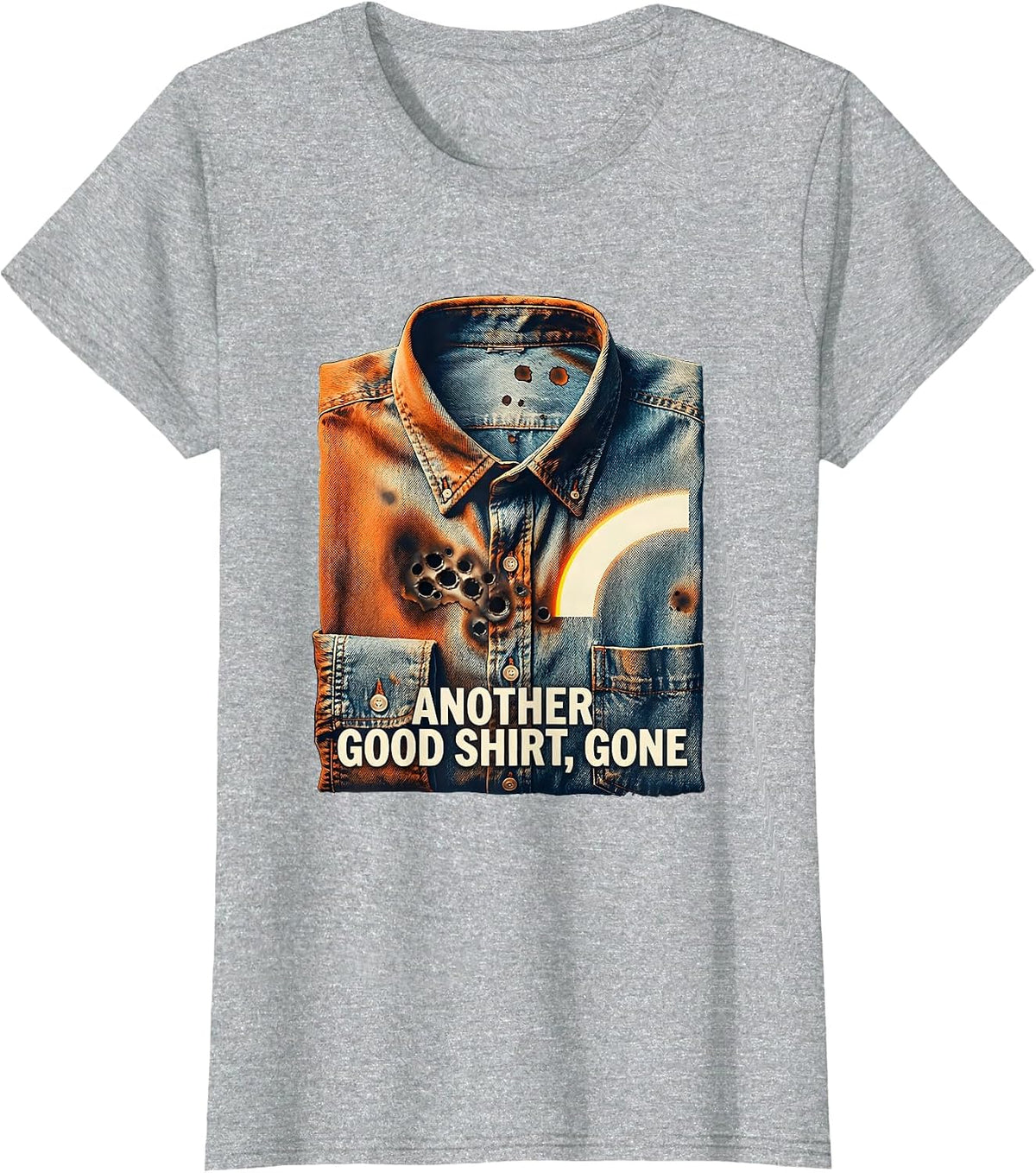 Women's Another Good Shirt, Gone Funny Welder Trade Humor T-Shirt - Heather Grey