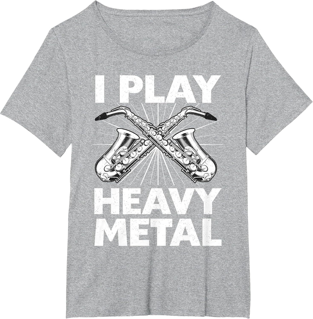 Funny Saxophone Themed for Men Women Kids Saxophone Player T-Shirt - Heather Grey