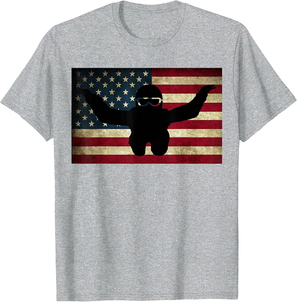 Skydiving T-Shirt Parachuting T Shirt Skydive Tee Skydiver T-Shirt - Heather Grey