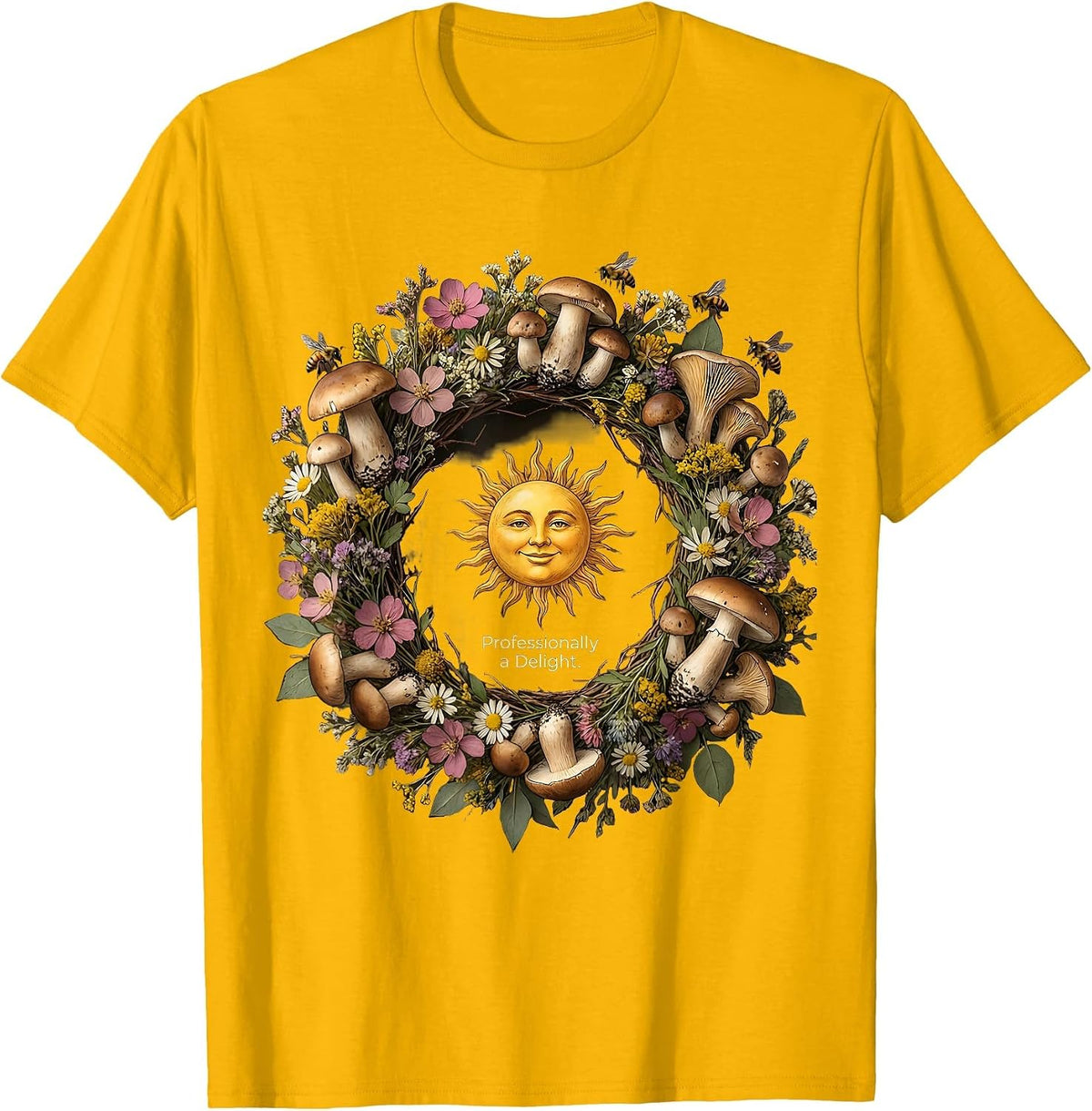 First of All I'm a Delight Professionally Design T-Shirt - Golden Yellow