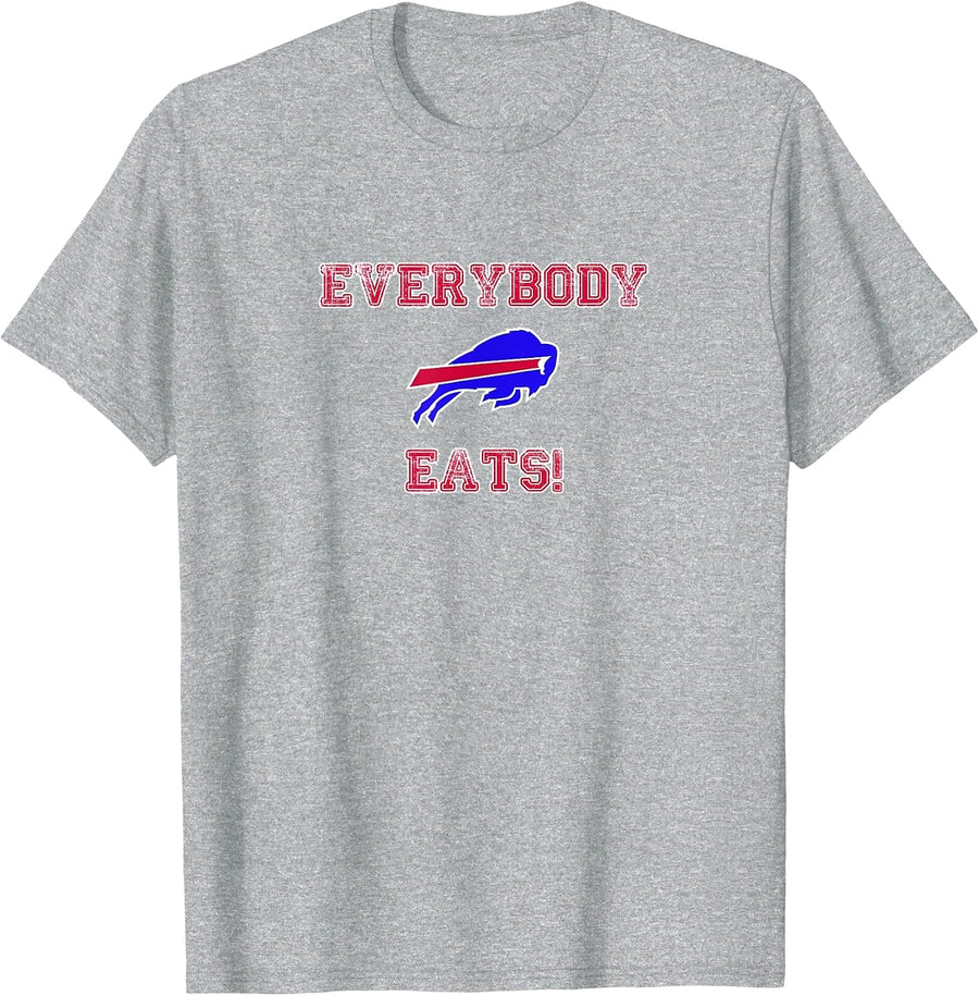 Everybody Eats! - Buffalo T-Shirt - Heather Grey