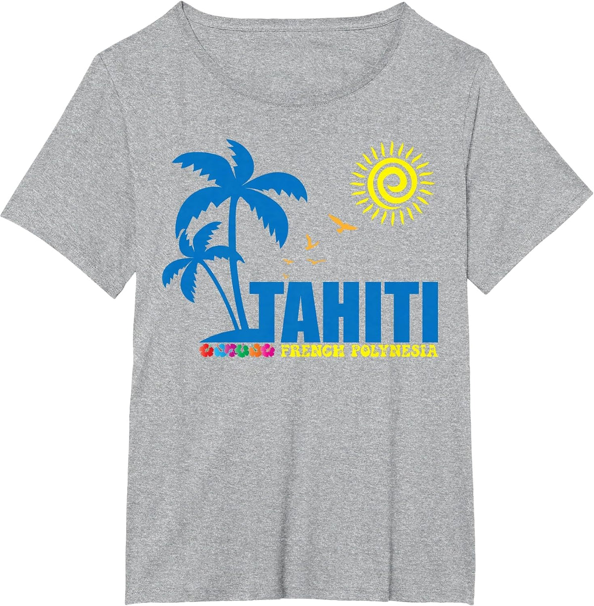 Tahiti French Polynesia Souvenirs Tahiti T-Shirt - Heather Grey