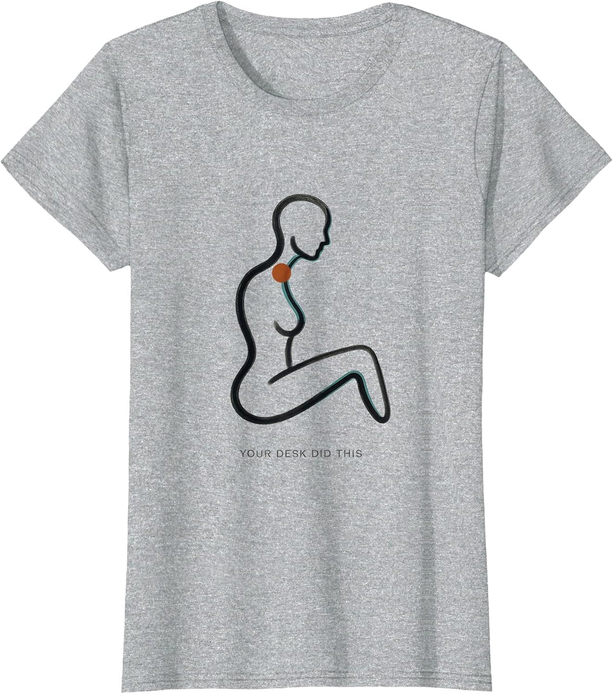 Your Desk Did This Funny Massage Therapist LMT Gift T-Shirt - Heather Grey