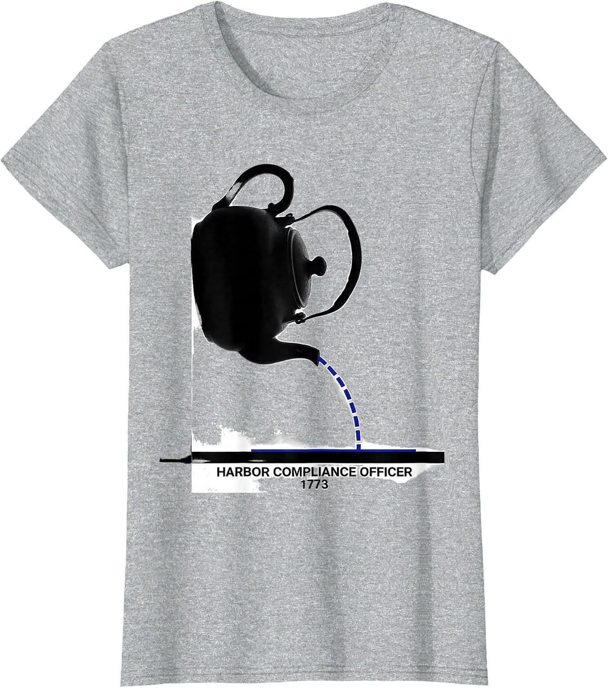Harbor Compliance Officer, 1773 Funny History Teacher 4th T-Shirt - Heather Grey