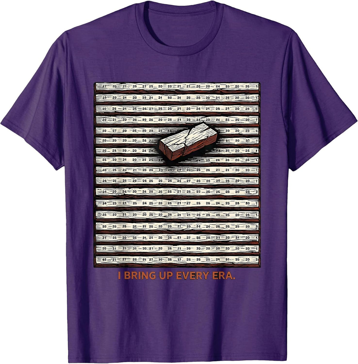 Men's I Bring Up Every Era Funny History Teacher Back To School T-Shirt - Purple